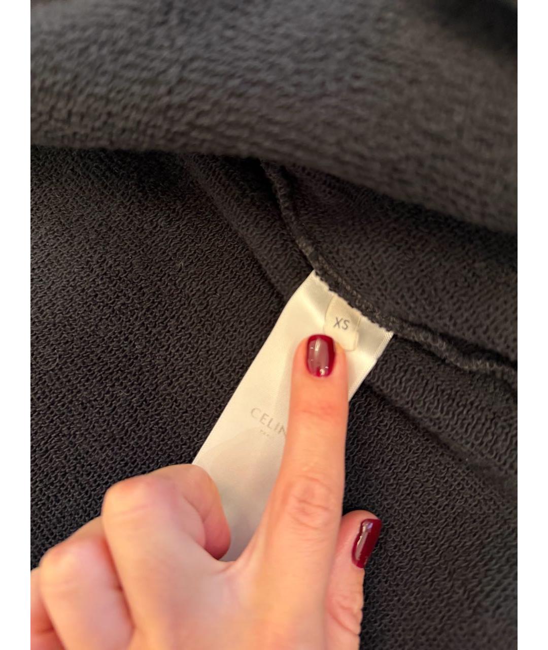 CELINE Черная хлопковая куртка, фото 5