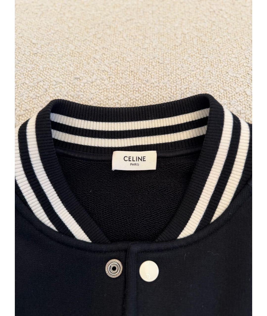 CELINE Черная хлопковая куртка, фото 3