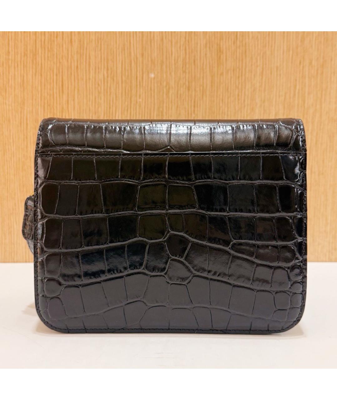 BALENCIAGA Черная кожаная сумка через плечо, фото 3