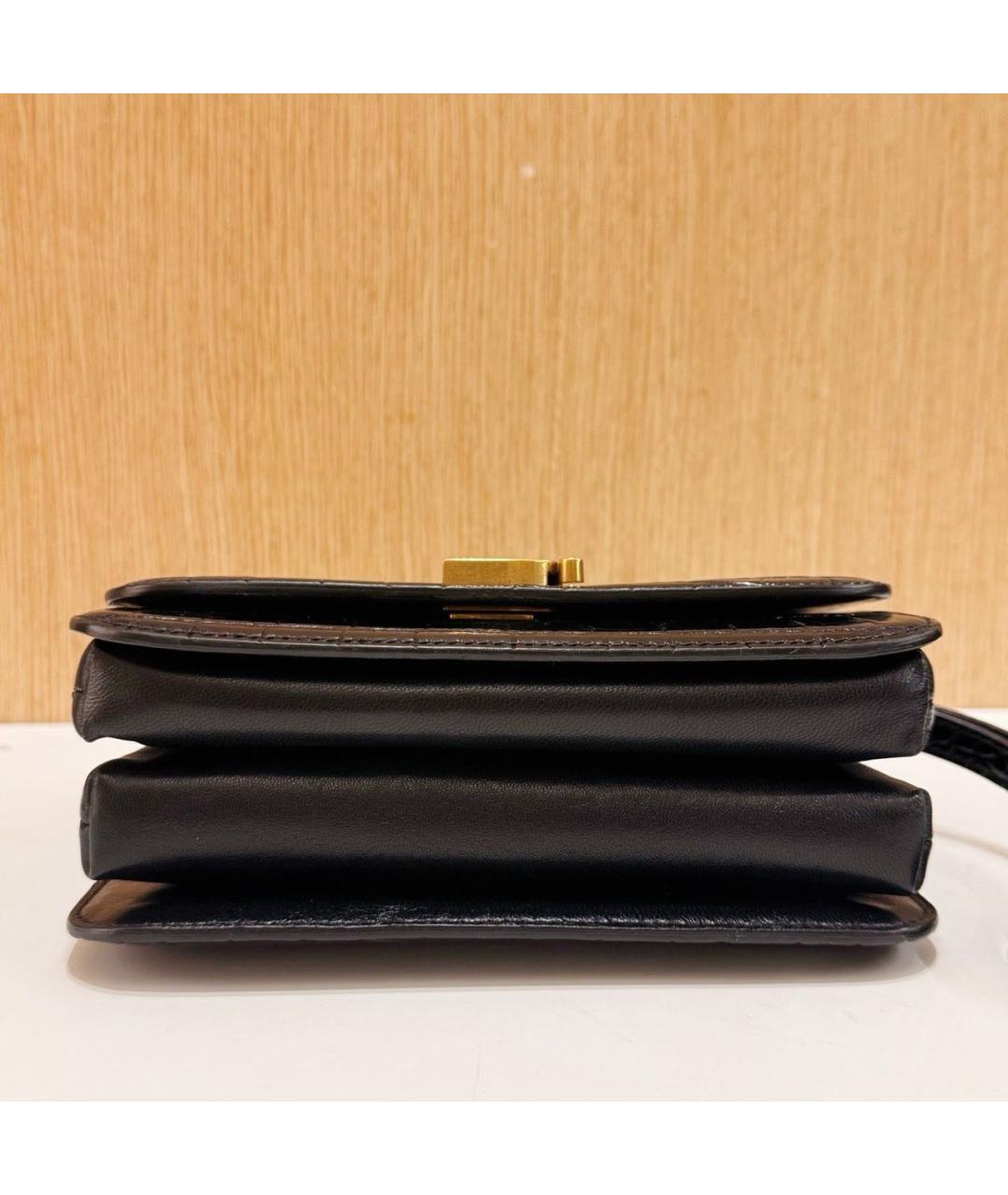 BALENCIAGA Черная кожаная сумка через плечо, фото 5