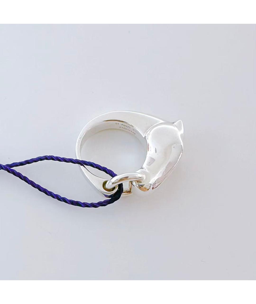 HERMES Серебряное серебряное кольцо, фото 6