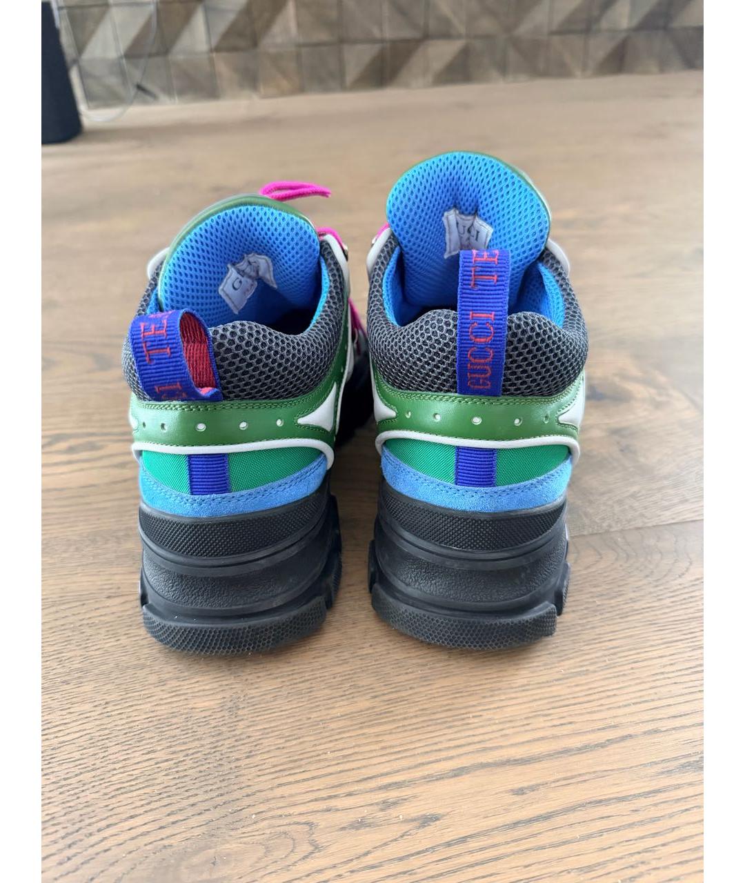 GUCCI Мульти низкие кроссовки / кеды, фото 4