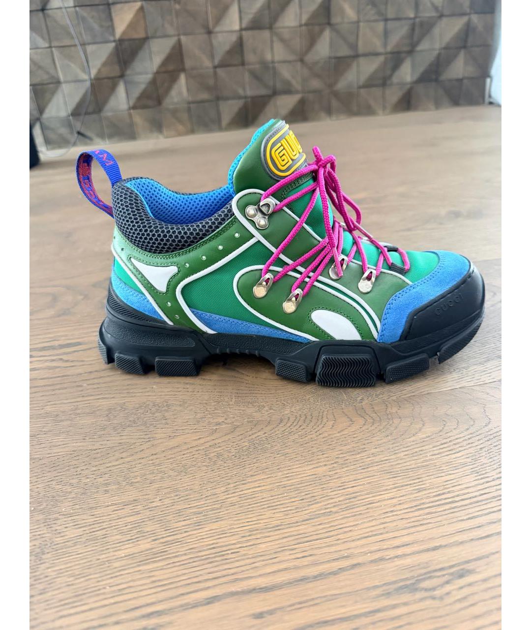 GUCCI Мульти низкие кроссовки / кеды, фото 7