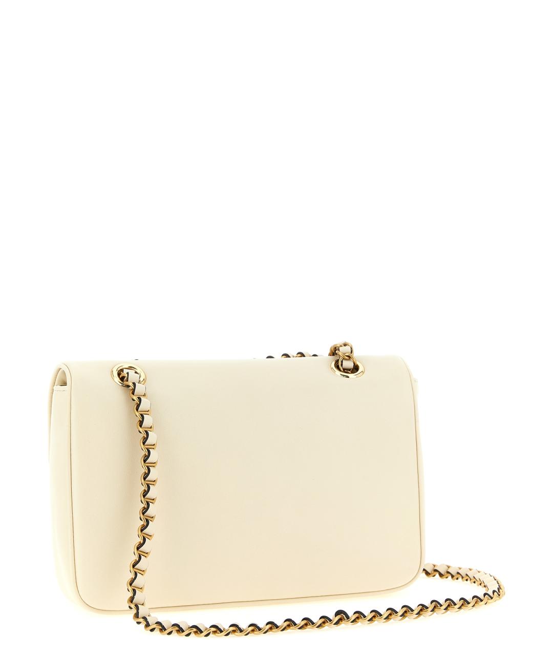 VALENTINO Белая кожаная сумка через плечо, фото 2