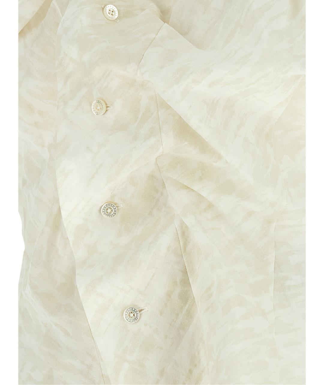 VIVIENNE WESTWOOD Бежевая хлопковая рубашка, фото 3