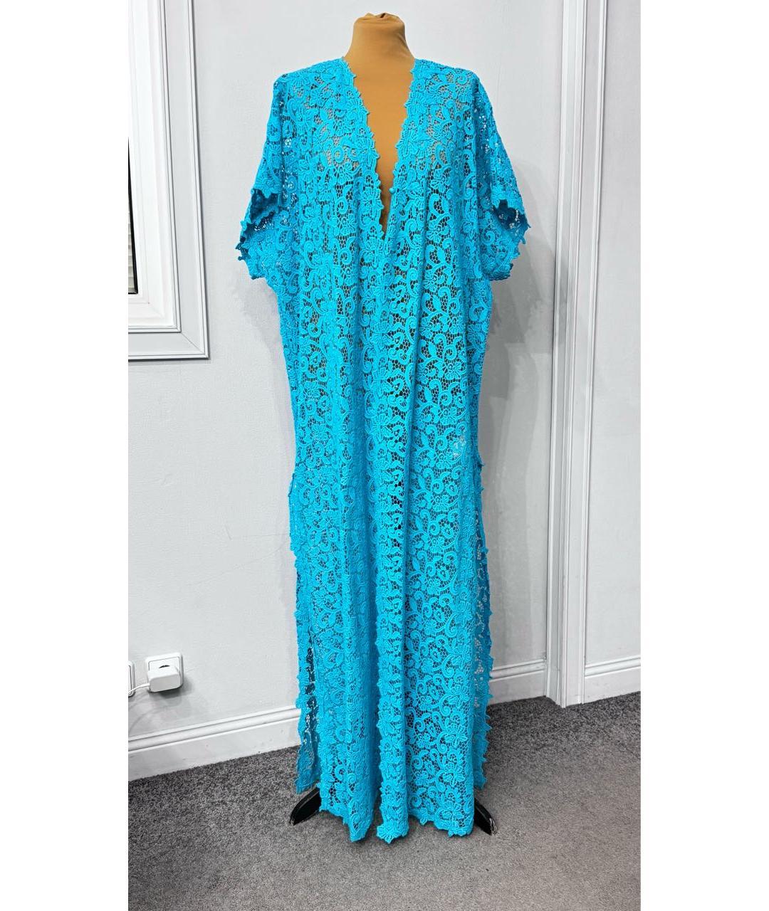 ERMANNO SCERVINO Бирюзовая хлопковая туника, фото 2