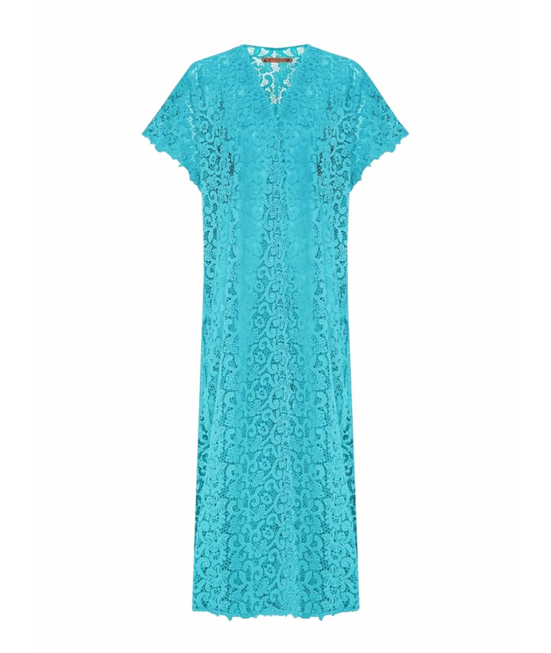 ERMANNO SCERVINO Бирюзовая хлопковая туника, фото 1