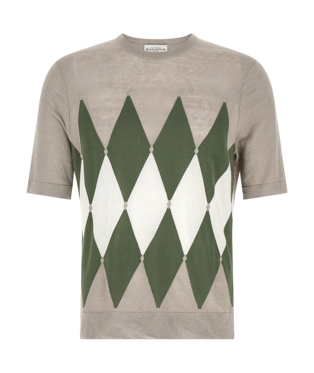 BALLANTYNE Мульти хлопко-леновая футболка, фото 1