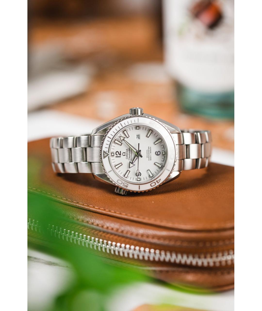 OMEGA Белые часы, фото 5