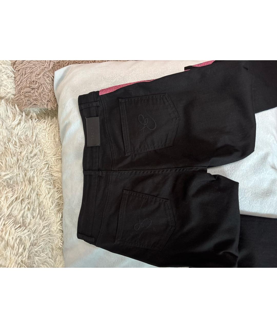 ESCADA Черные хлопко-эластановые джинсы слим, фото 5