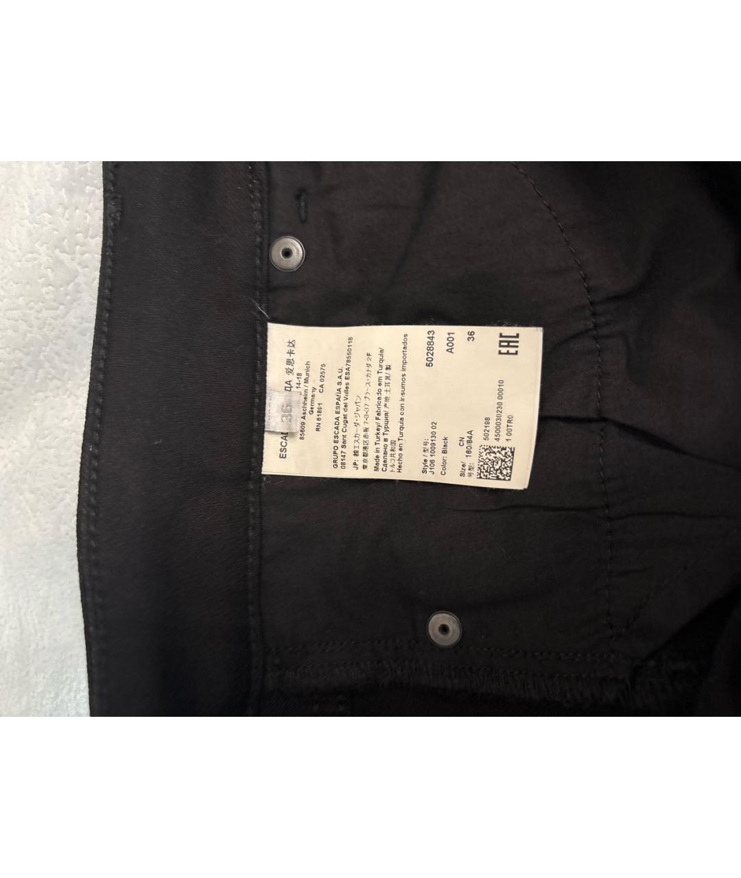 ESCADA Черные хлопко-эластановые джинсы слим, фото 7