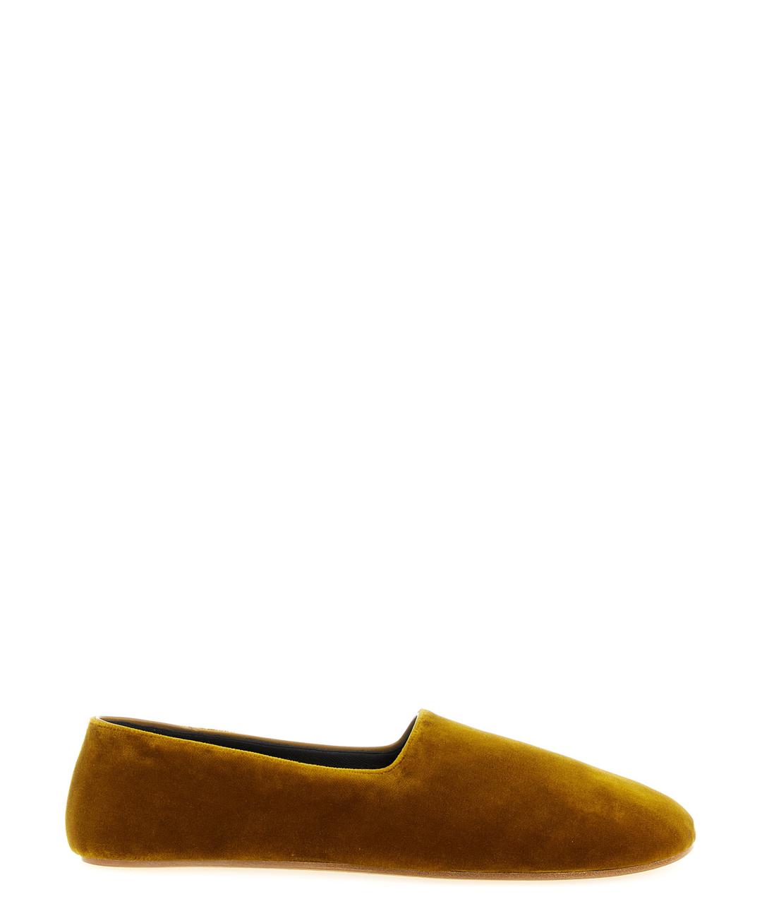 THE ROW Коричневые текстильные слипоны, фото 1