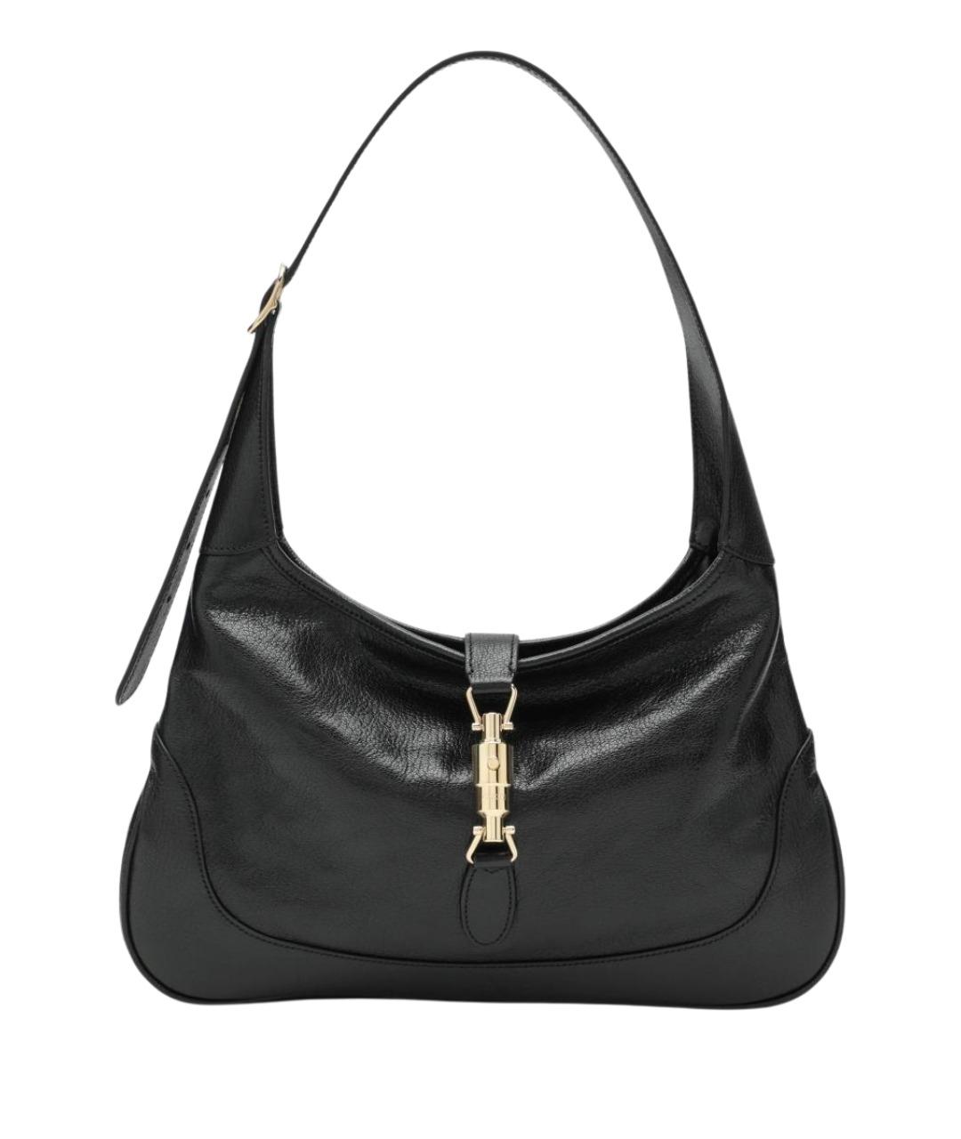 GUCCI Черная кожаная сумка через плечо, фото 1