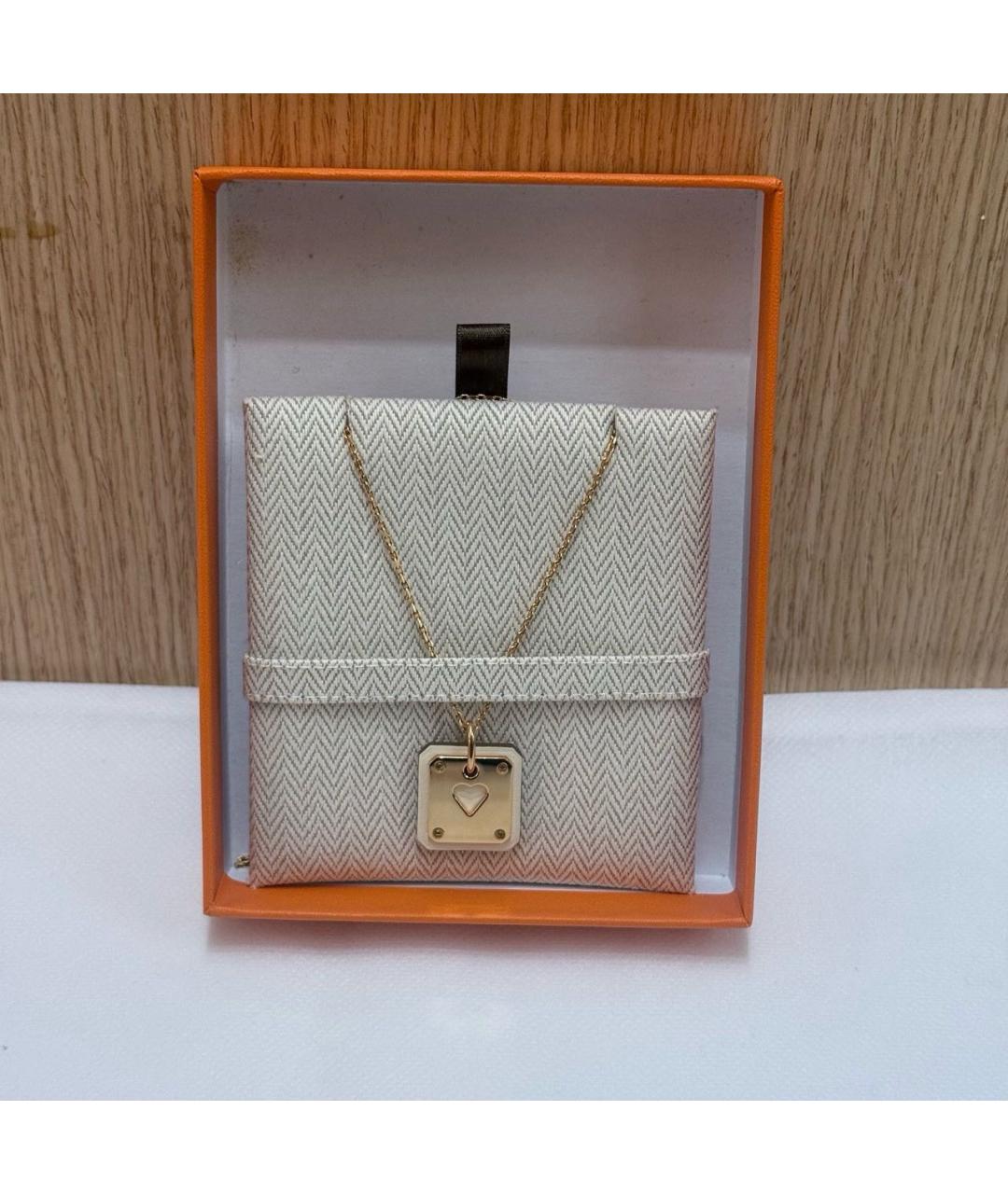 HERMES Золотая металлическая подвеска, фото 5