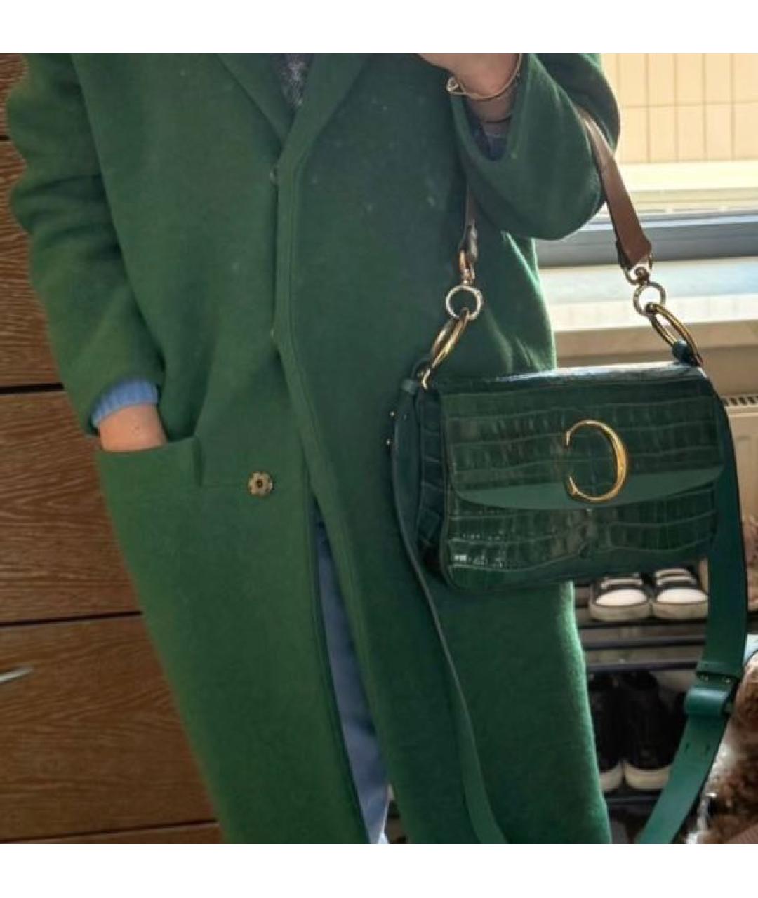 CHLOE Зеленая кожаная сумка через плечо, фото 6