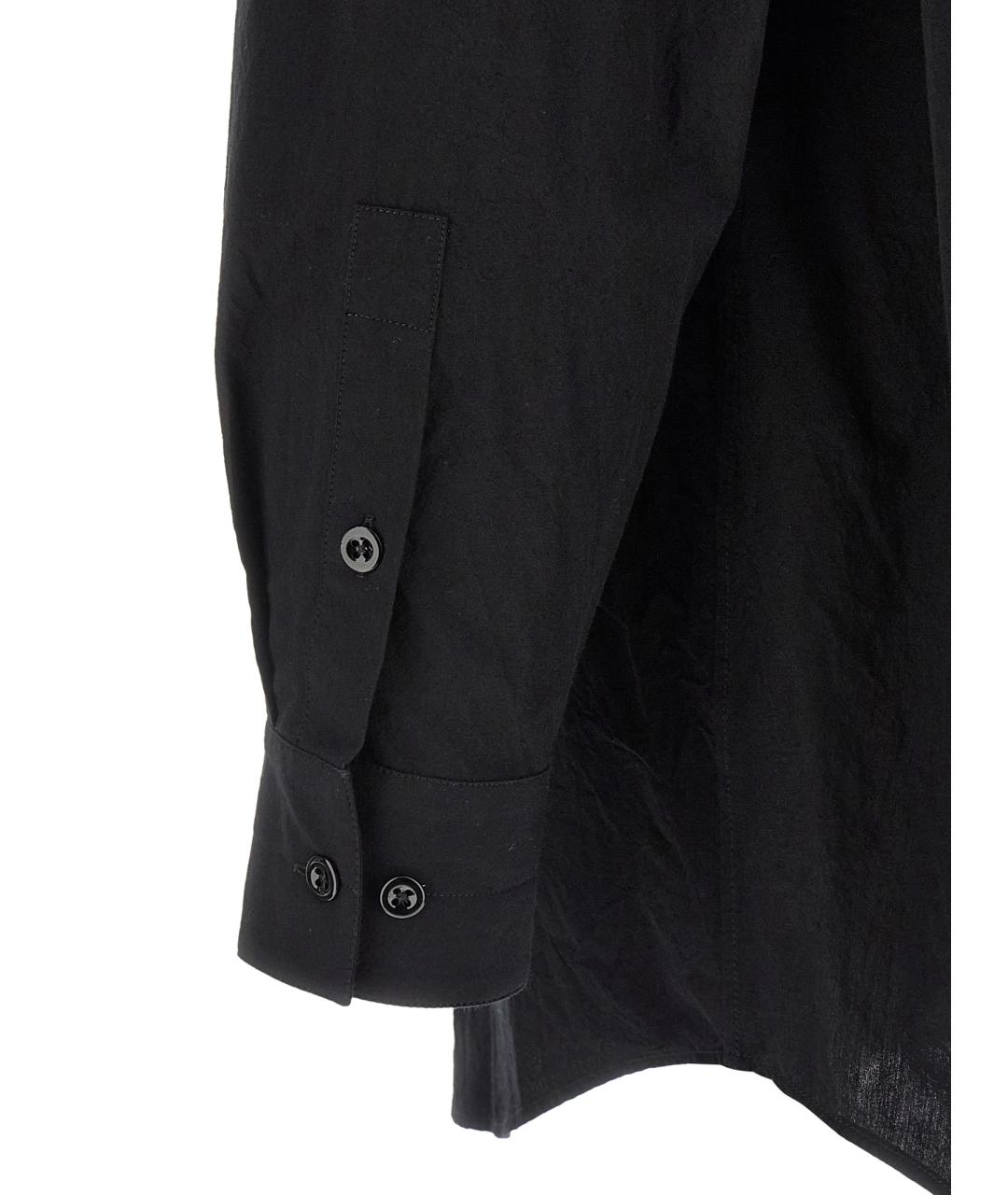 LEMAIRE Черная хлопковая кэжуал рубашка, фото 4