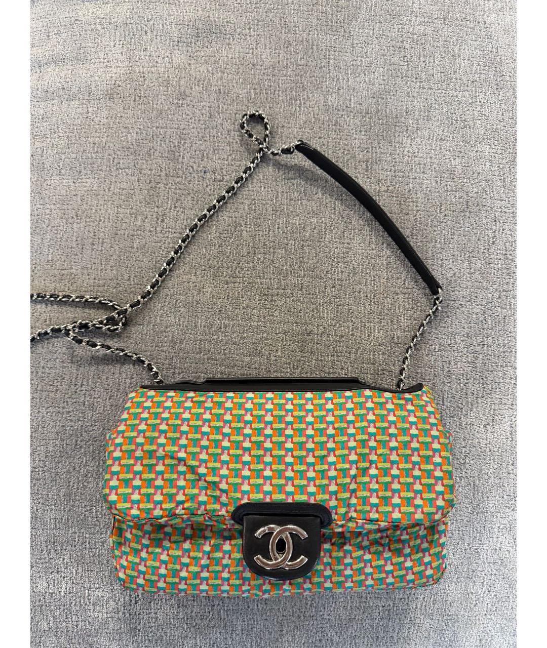 CHANEL Черная кожаная сумка через плечо, фото 2