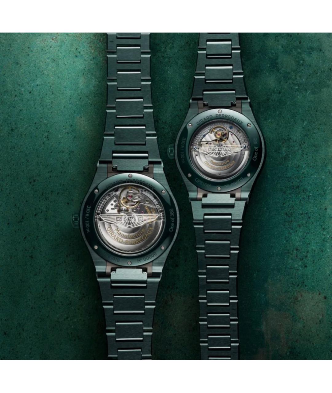 GIRARD PERREGAUX Зеленые керамические часы, фото 3