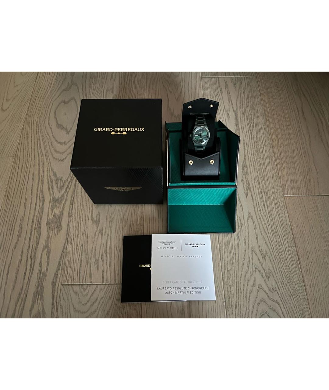 GIRARD PERREGAUX Зеленые керамические часы, фото 6