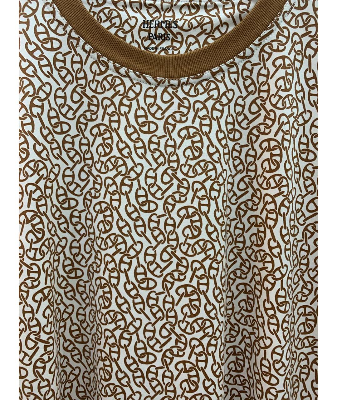 HERMES Бежевое хлопковое платье, фото 4