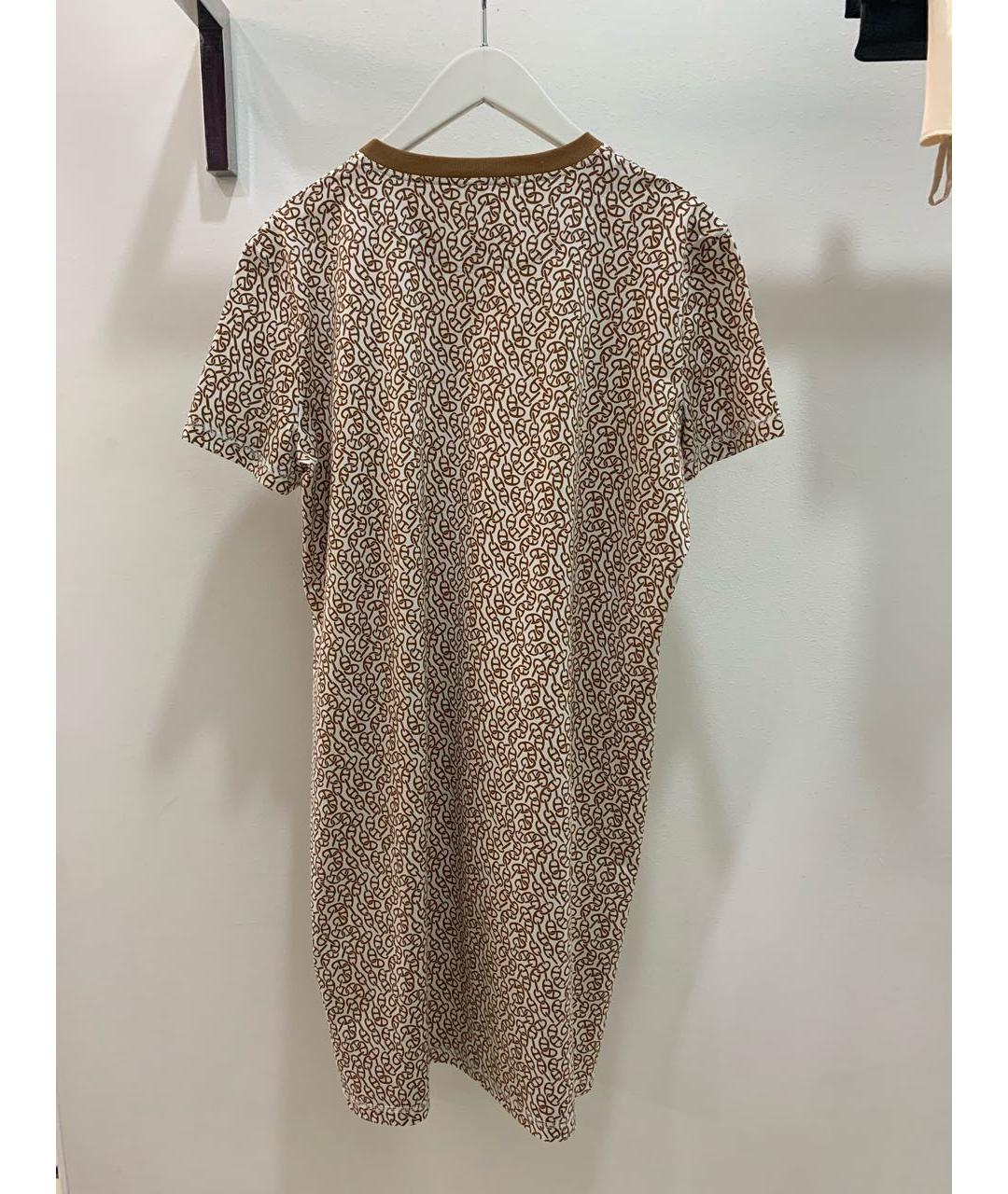 HERMES Бежевое хлопковое платье, фото 2