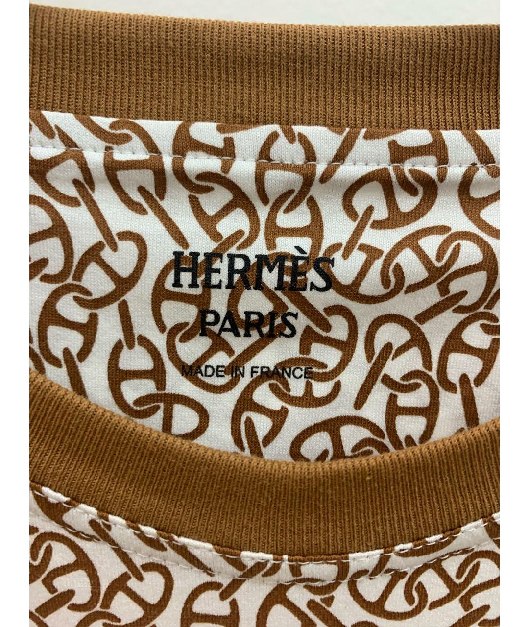 HERMES Бежевое хлопковое платье, фото 6