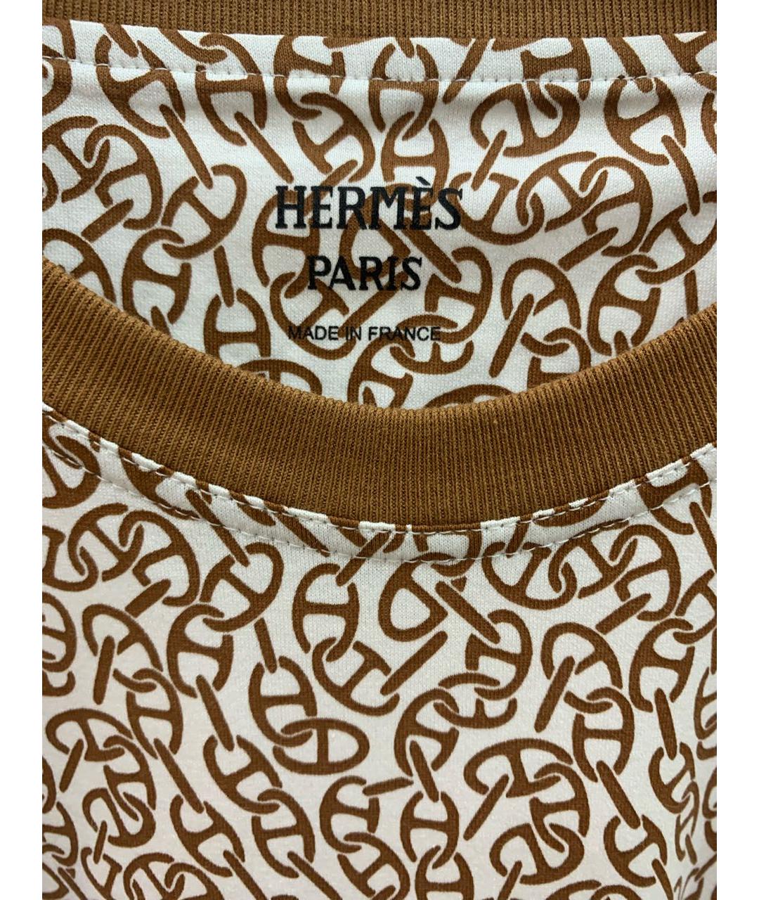 HERMES Бежевое хлопковое платье, фото 3