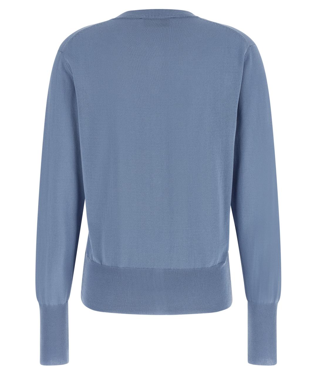 VIVIENNE WESTWOOD Голубой хлопковый кардиган, фото 2