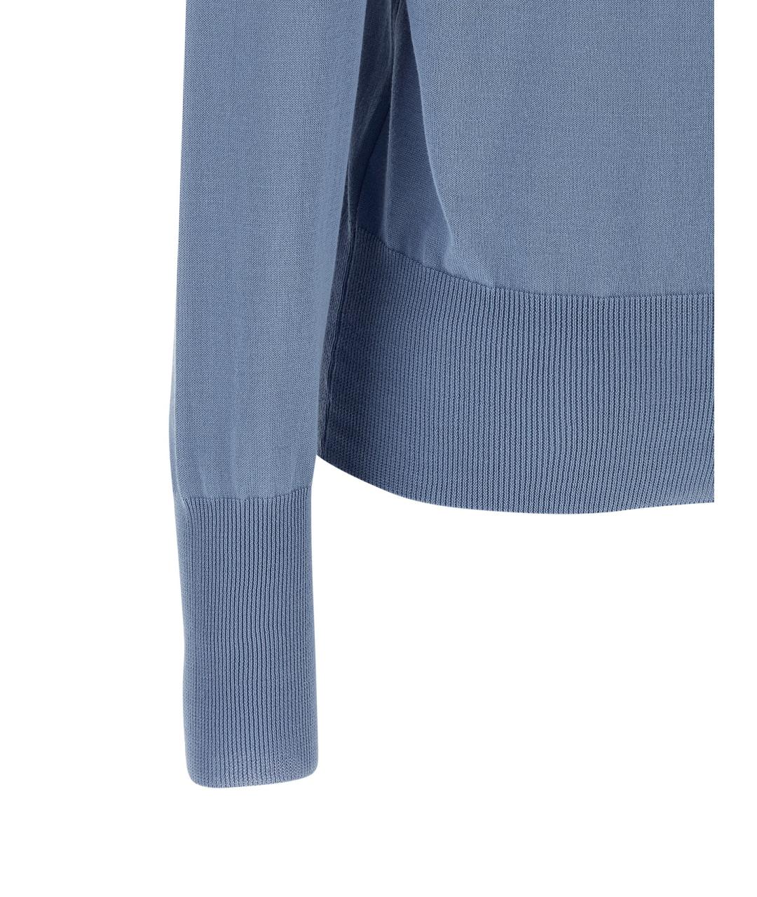 VIVIENNE WESTWOOD Голубой хлопковый кардиган, фото 4