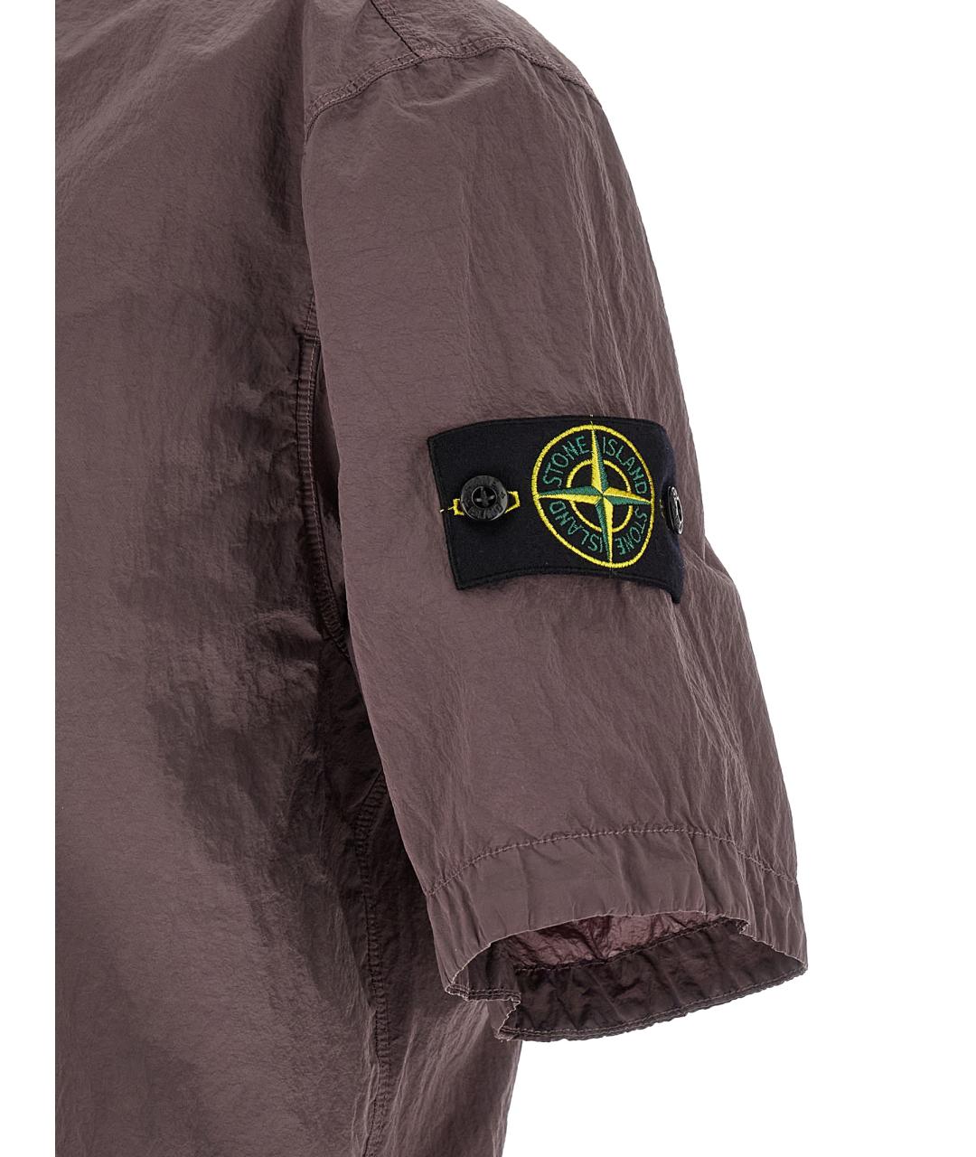 STONE ISLAND Фиолетовая кэжуал рубашка, фото 4