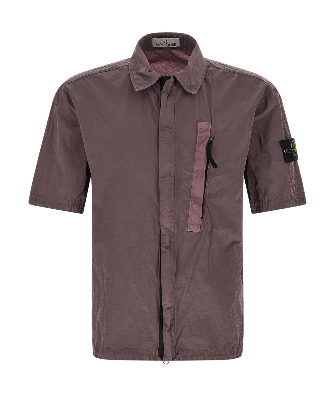 STONE ISLAND Фиолетовая кэжуал рубашка, фото 1