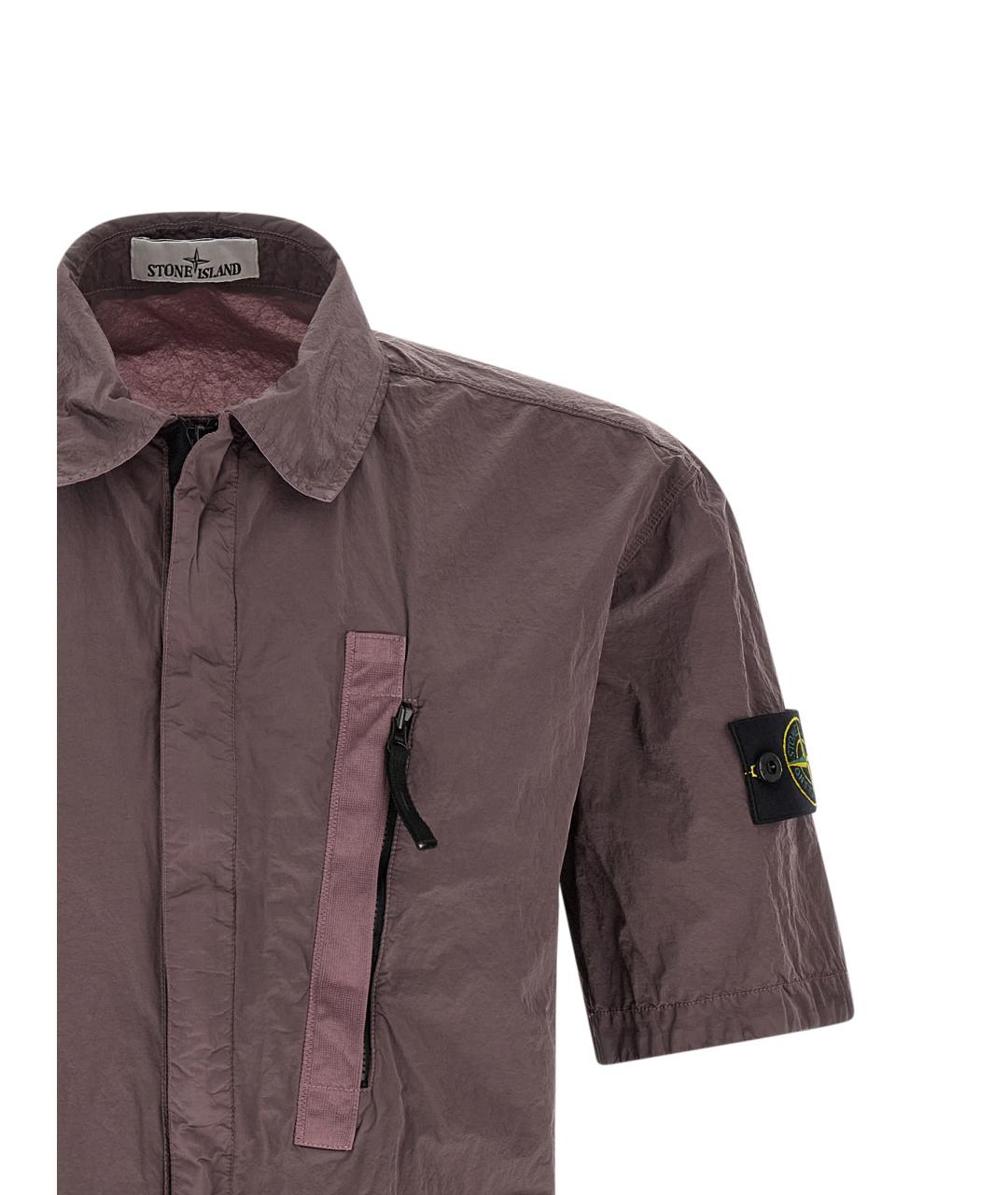 STONE ISLAND Фиолетовая кэжуал рубашка, фото 3