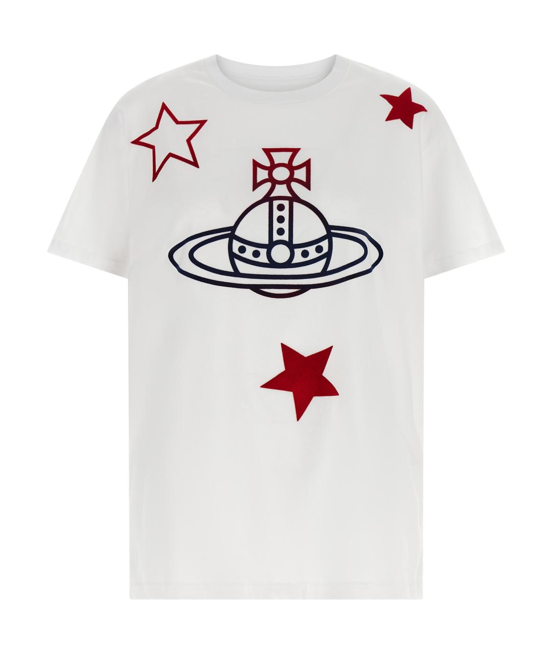 VIVIENNE WESTWOOD Белая хлопковая футболка, фото 1