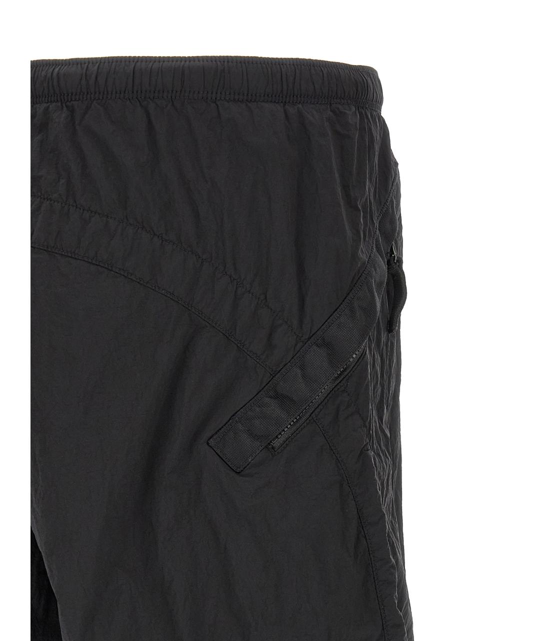 STONE ISLAND Черные полиамидовые шорты, фото 4