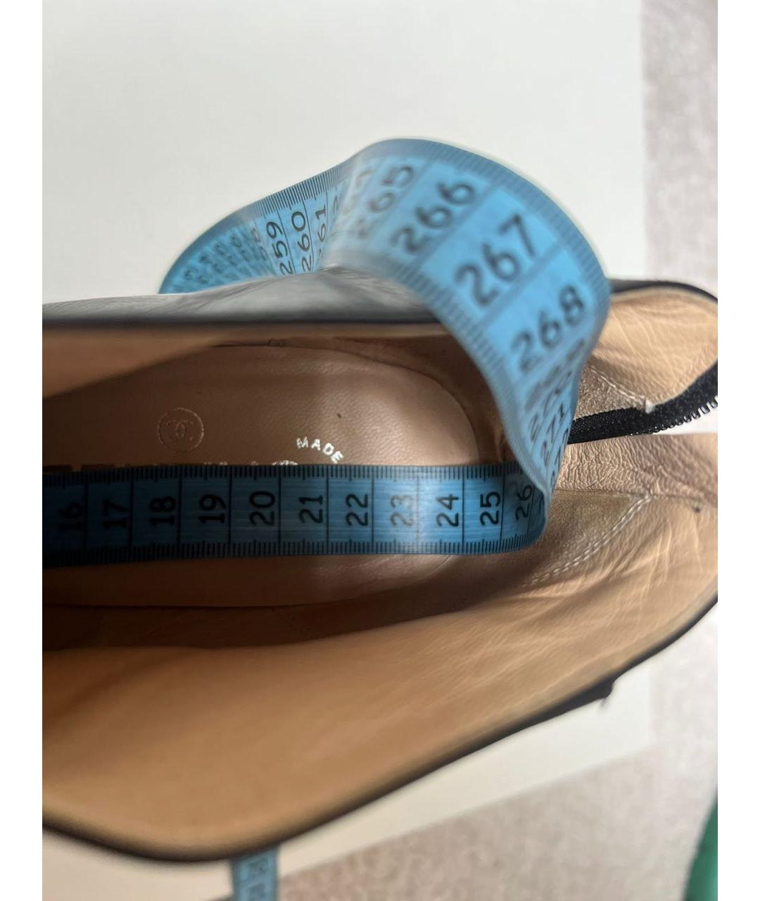 CHANEL Черные кожаные ботильоны, фото 6