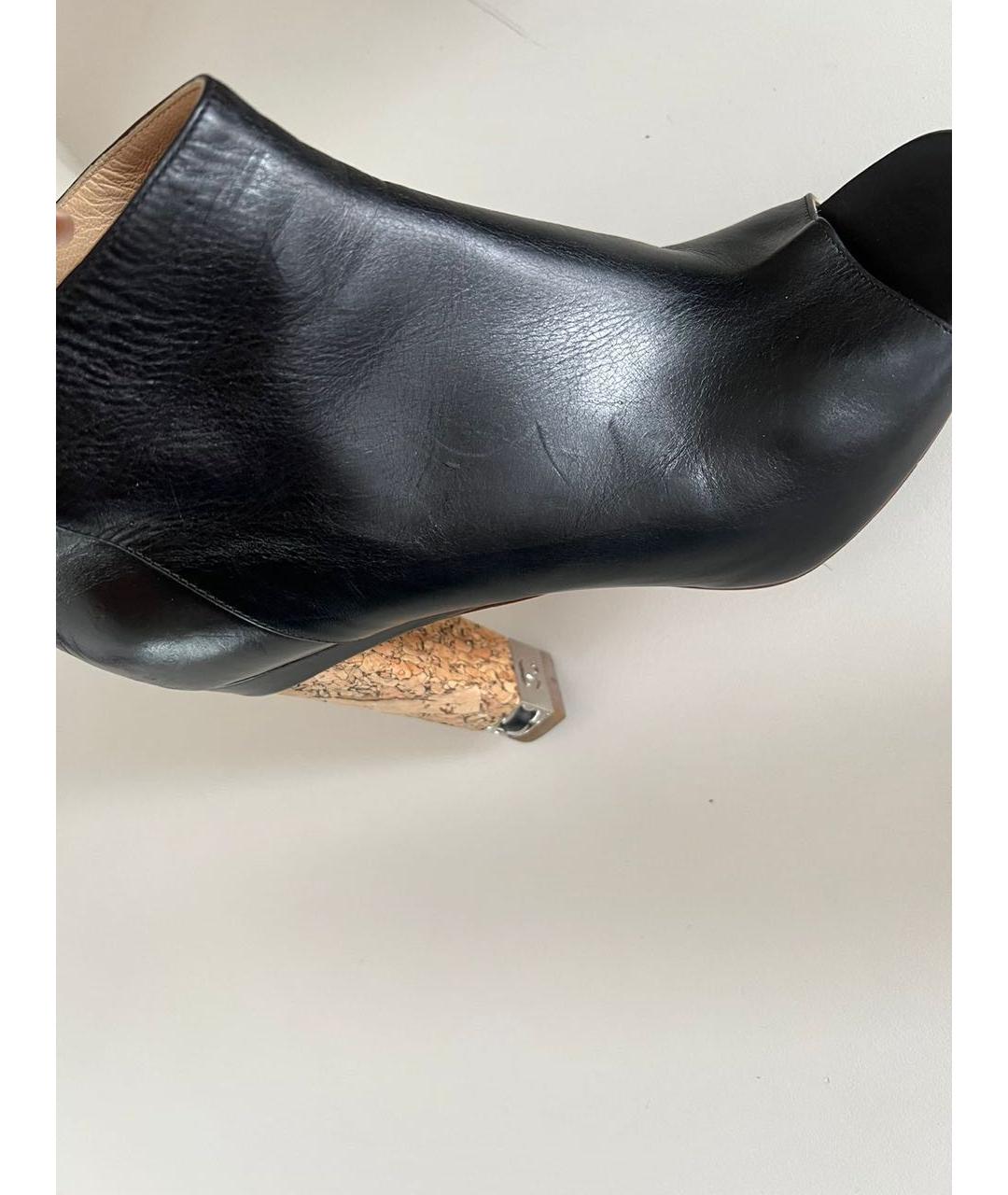 CHANEL Черные кожаные ботильоны, фото 5