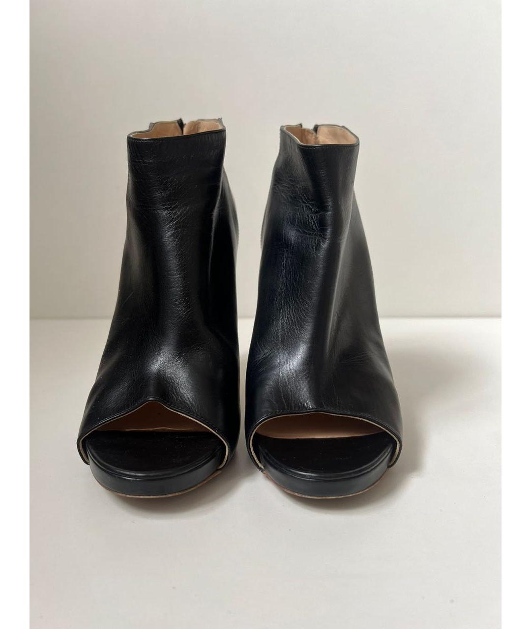 CHANEL Черные кожаные ботильоны, фото 2