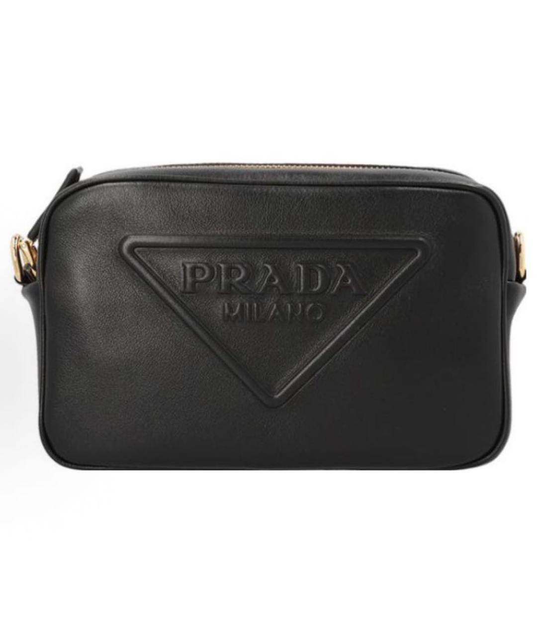 PRADA Черная кожаная сумка через плечо, фото 9