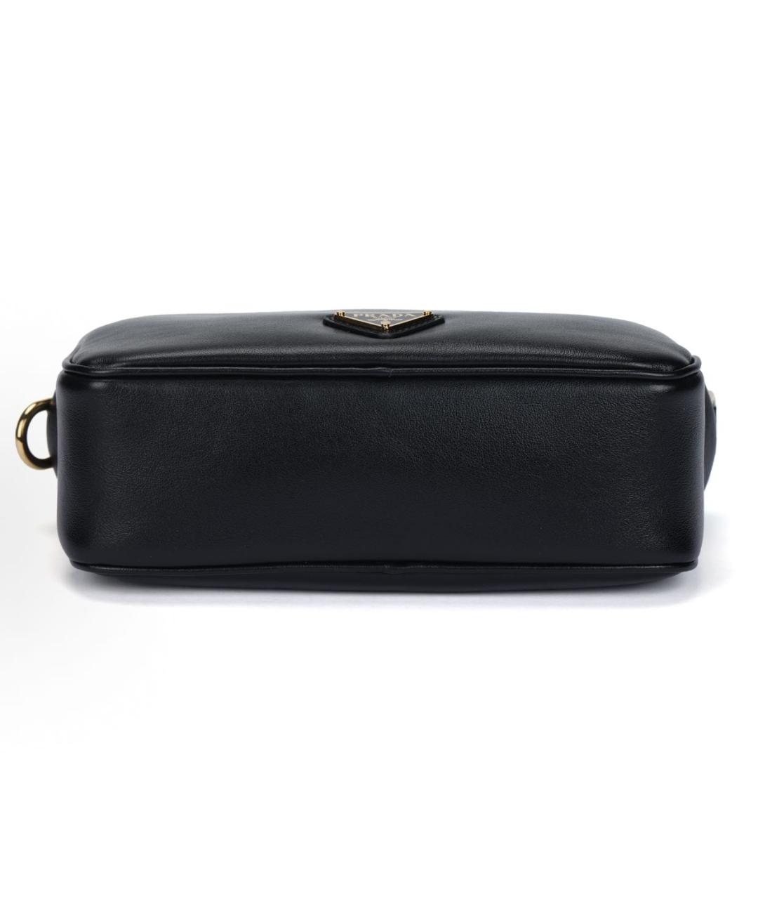 PRADA Черная кожаная сумка через плечо, фото 5