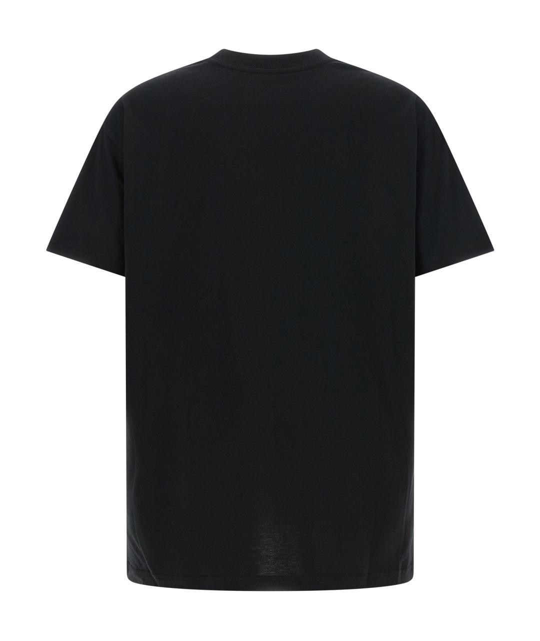 VIVIENNE WESTWOOD Черная хлопковая футболка, фото 2