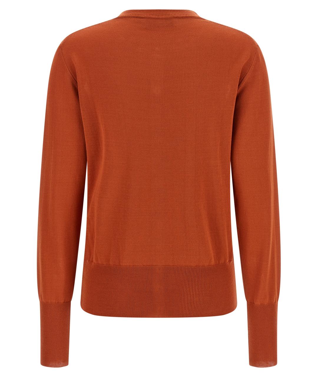 VIVIENNE WESTWOOD Оранжевый хлопковый кардиган, фото 2