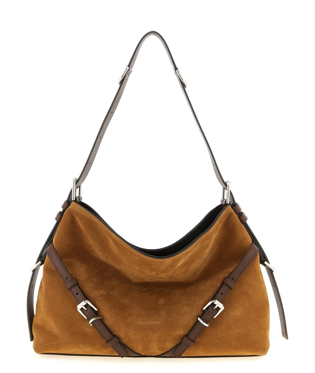 GIVENCHY Коричневая замшевая сумка через плечо, фото 1