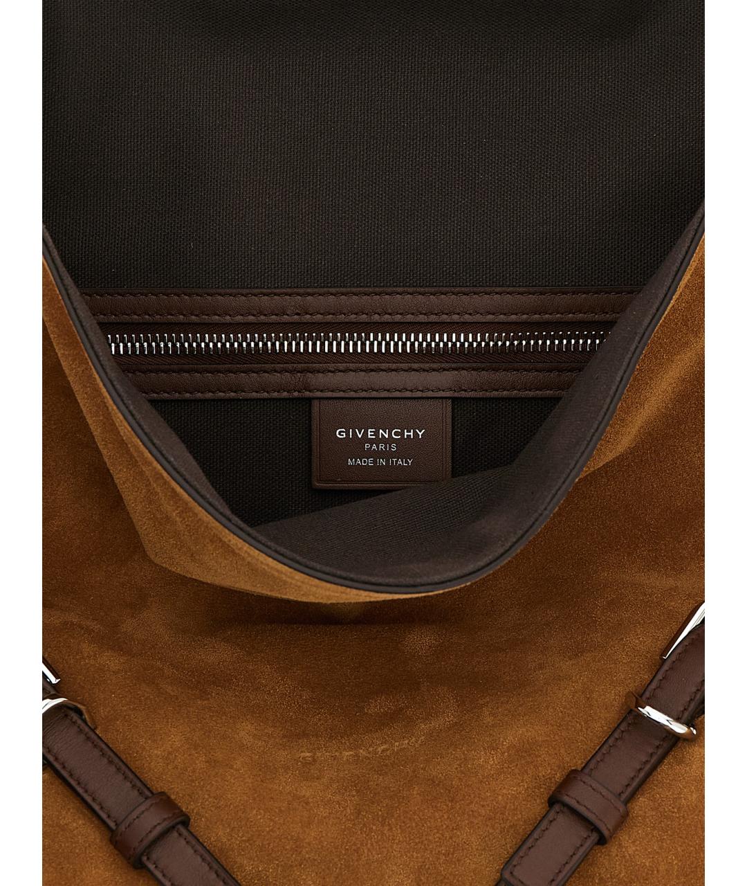 GIVENCHY Коричневая замшевая сумка через плечо, фото 4