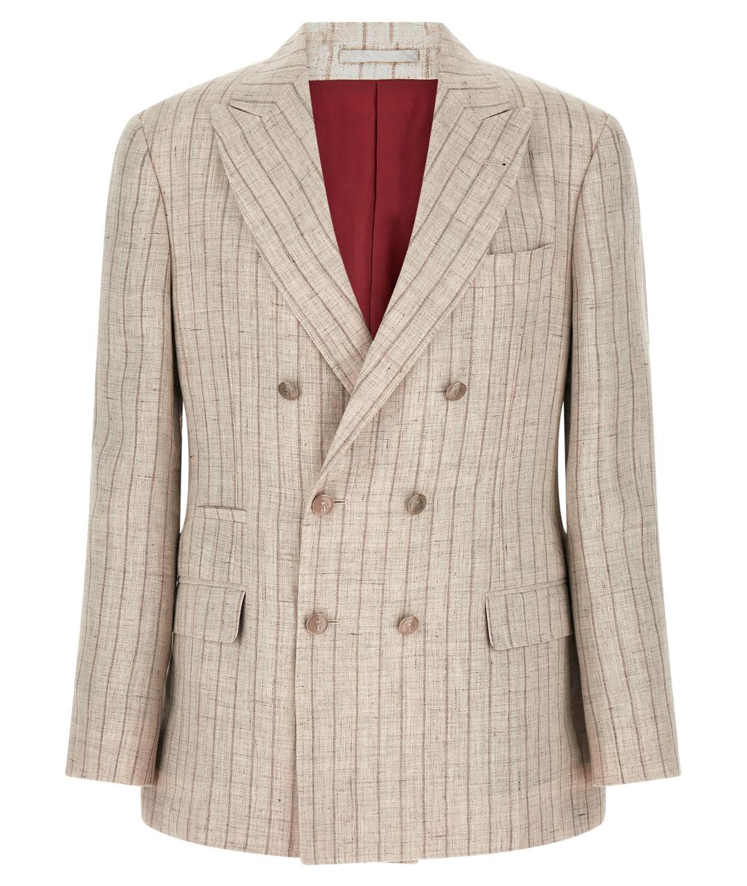 BRUNELLO CUCINELLI Мульти льняной пиджак, фото 1