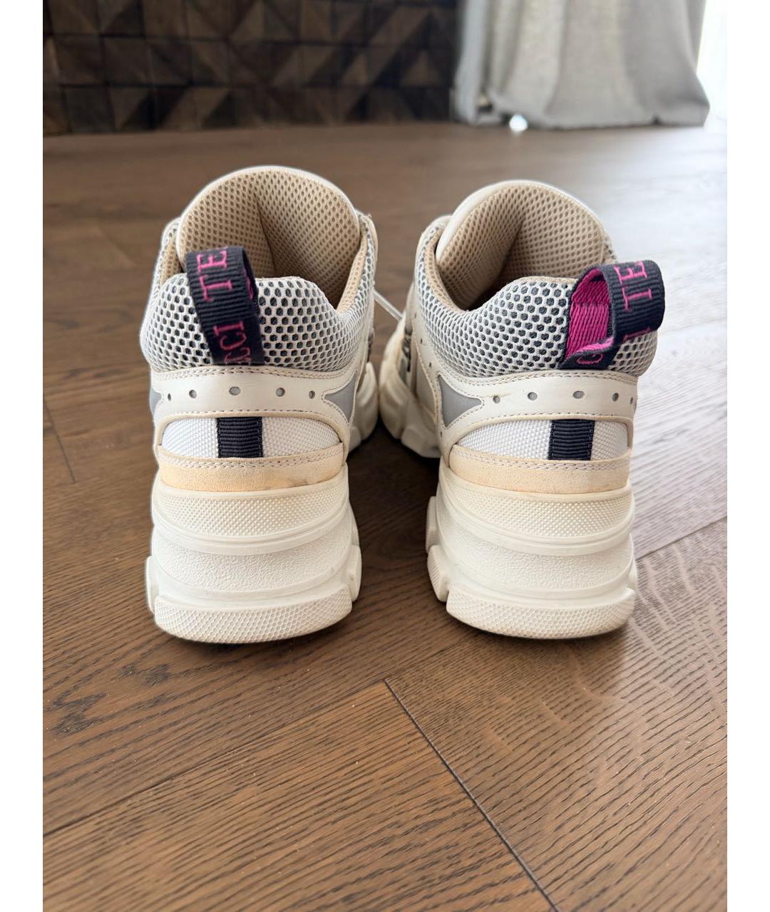 GUCCI Бежевые кроссовки, фото 4