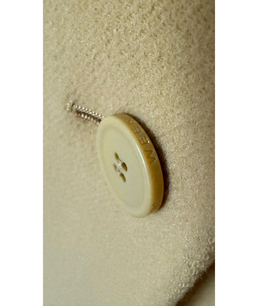 WEEKEND MAX MARA Горчичное кашемировое пальто, фото 4