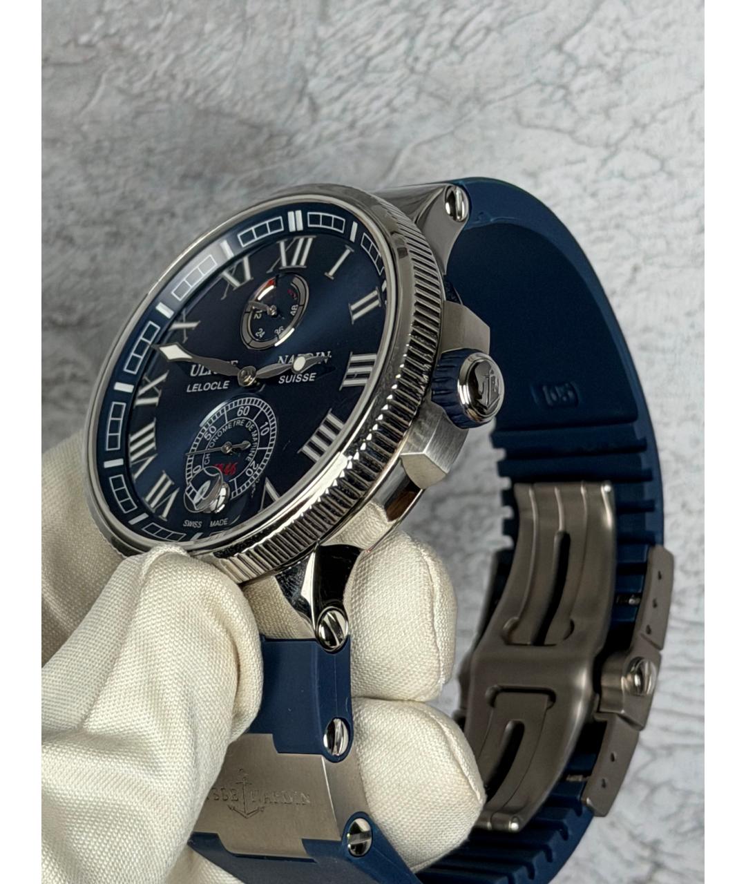 Ulysse Nardin Темно-синие часы, фото 4