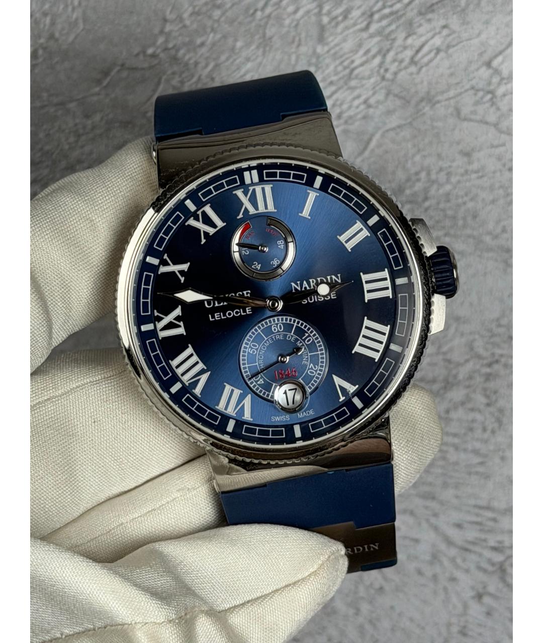 Ulysse Nardin Темно-синие часы, фото 2