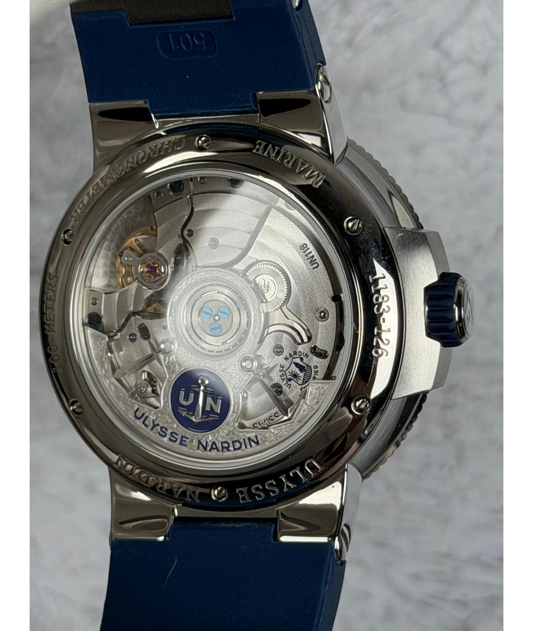 Ulysse Nardin Темно-синие часы, фото 7