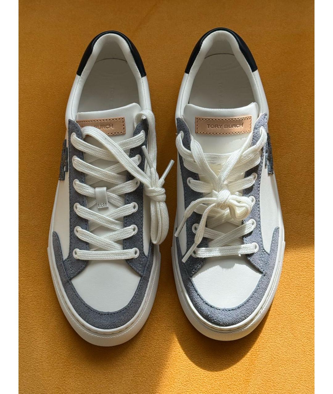TORY BURCH Белые кожаные кеды, фото 2